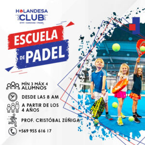 Read more about the article Escuela de pádel, inscripciones abiertas 2024