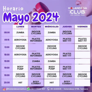 Read more about the article Horario de actividades mayo 2024