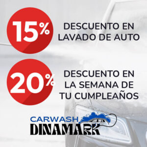 Read more about the article 15% y 20% DCTO en lavado de autos – Carwash Dinamark