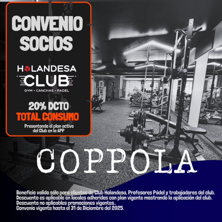 Read more about the article 20% DCTO COPPOLA PIZZA-BAR