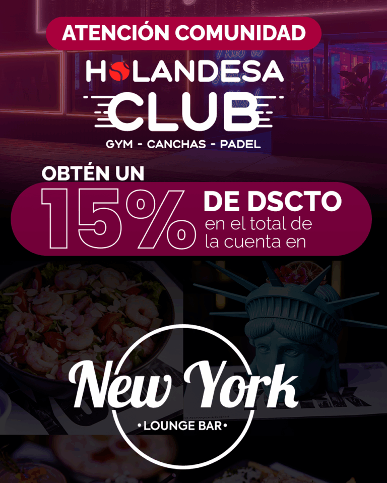 Read more about the article 15% DCTO NEW YORK  LOUNGE – BAR